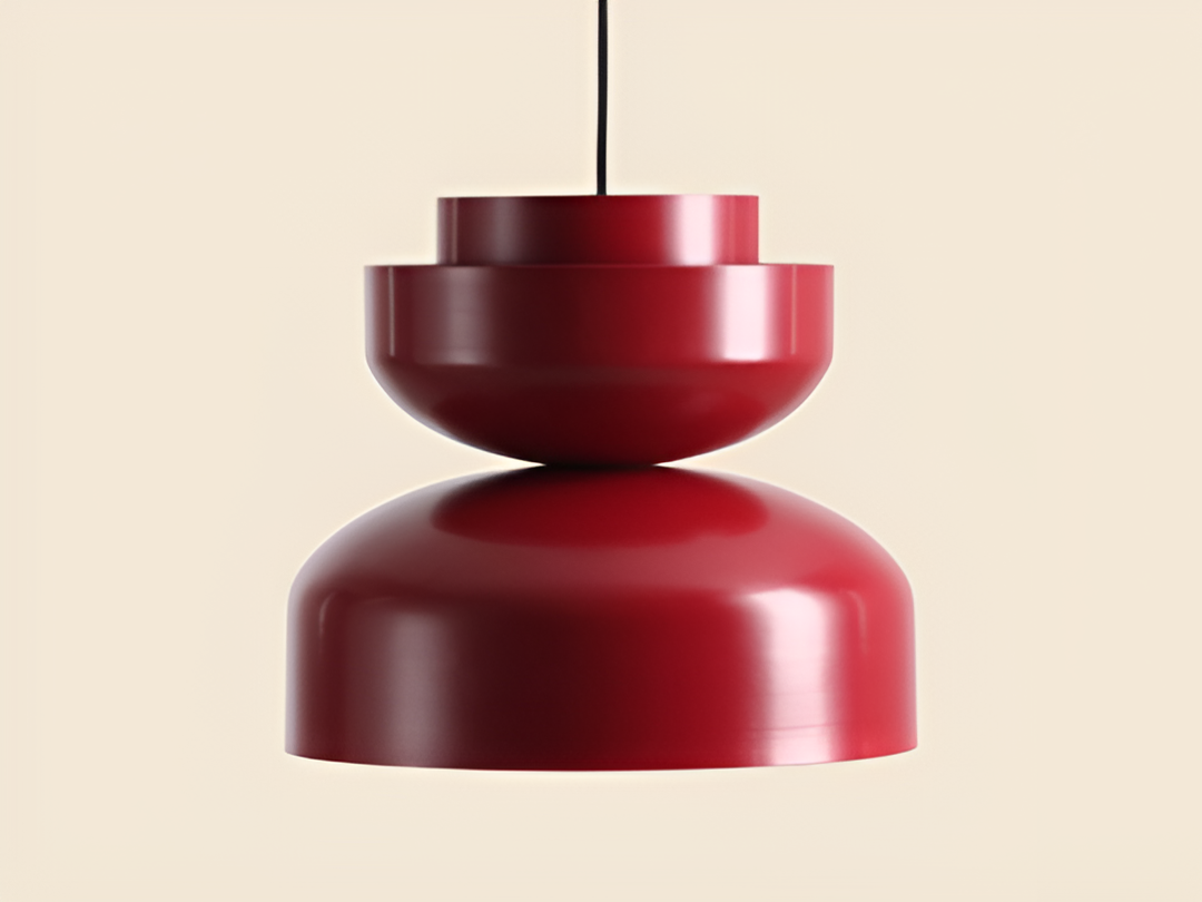 Hanging lamp burgundy