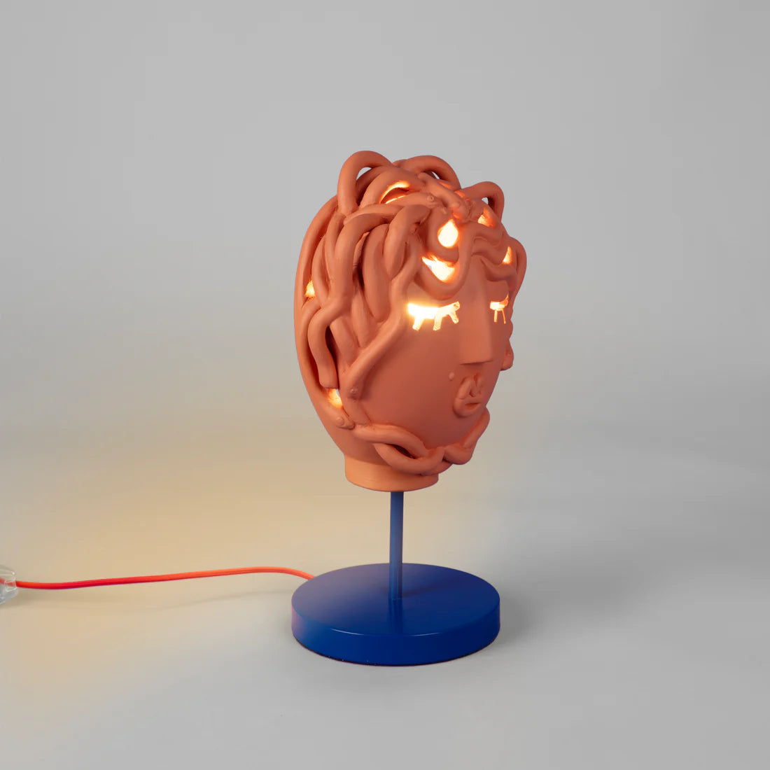 Magna Graecia Tischlampe - Medusa Terrakotta