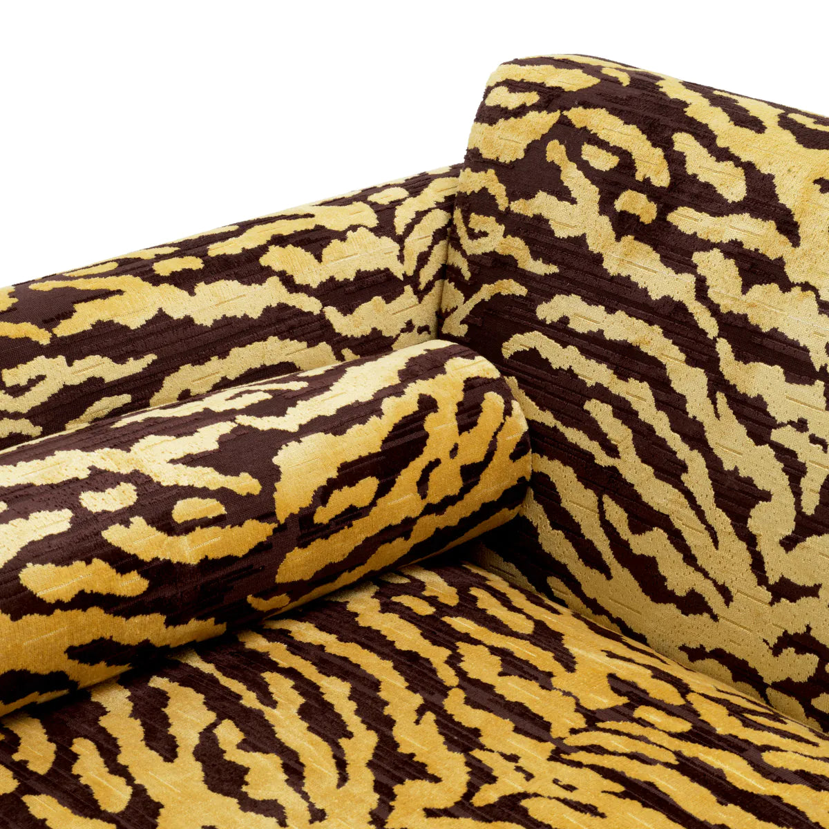 Flux Goldbrauner Drucksofa