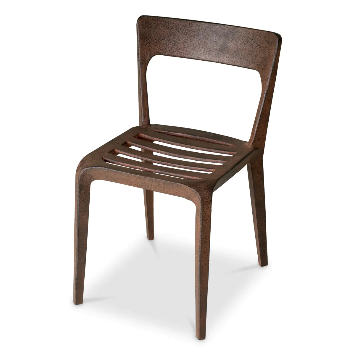 QUENTIN Chair oxidized aluminum