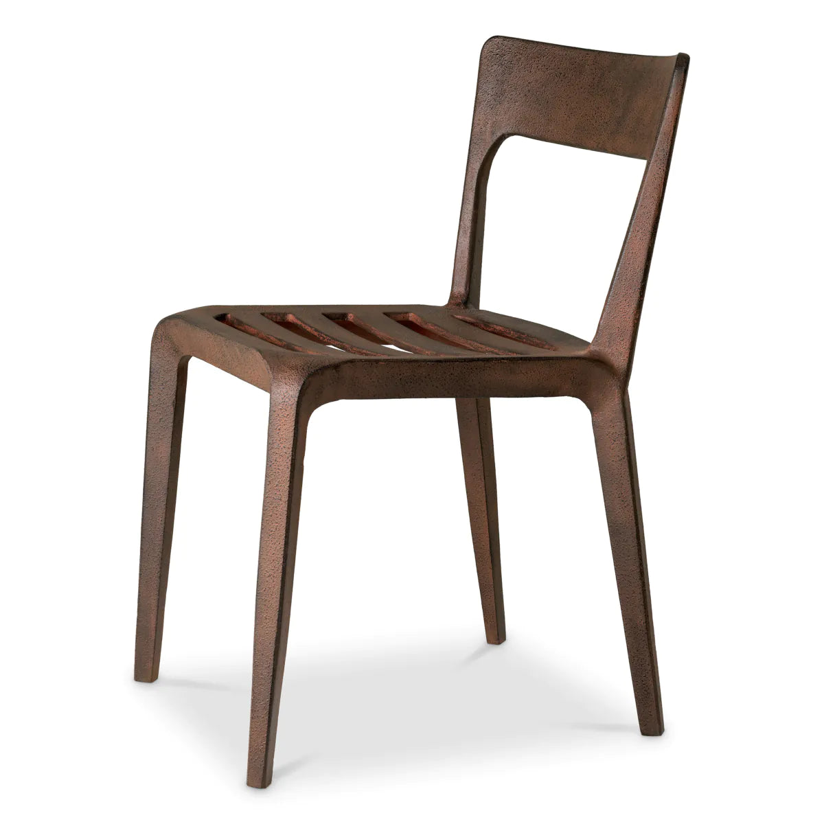 QUENTIN Chair oxidized aluminum