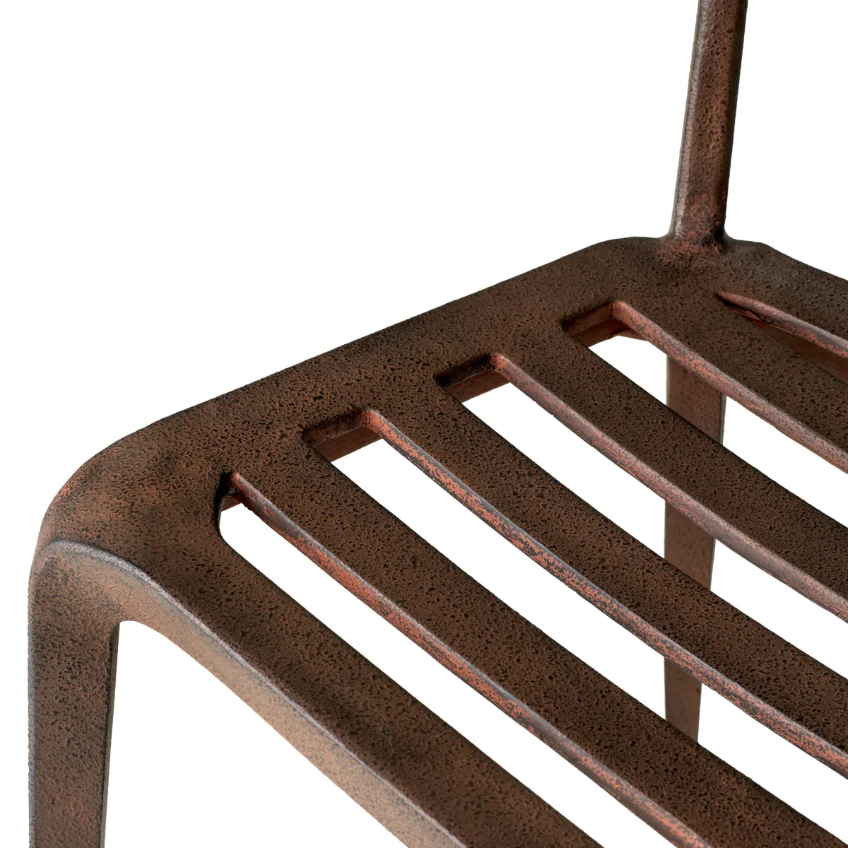 QUENTIN Chair oxidized aluminum