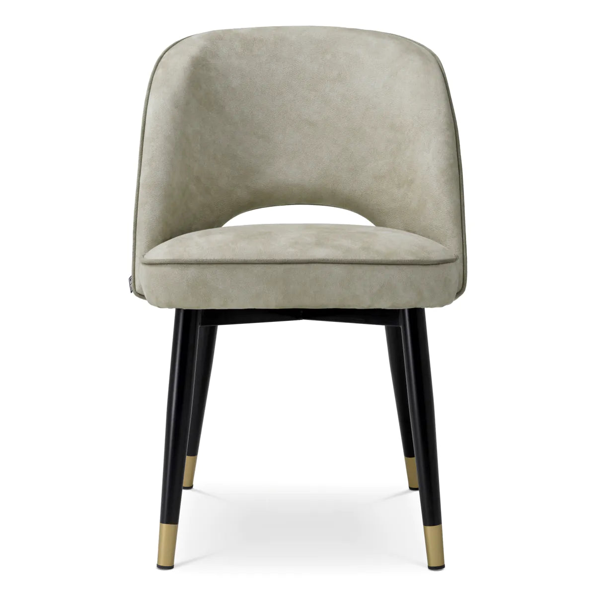 Set of velvet chairs Cliff light gray
