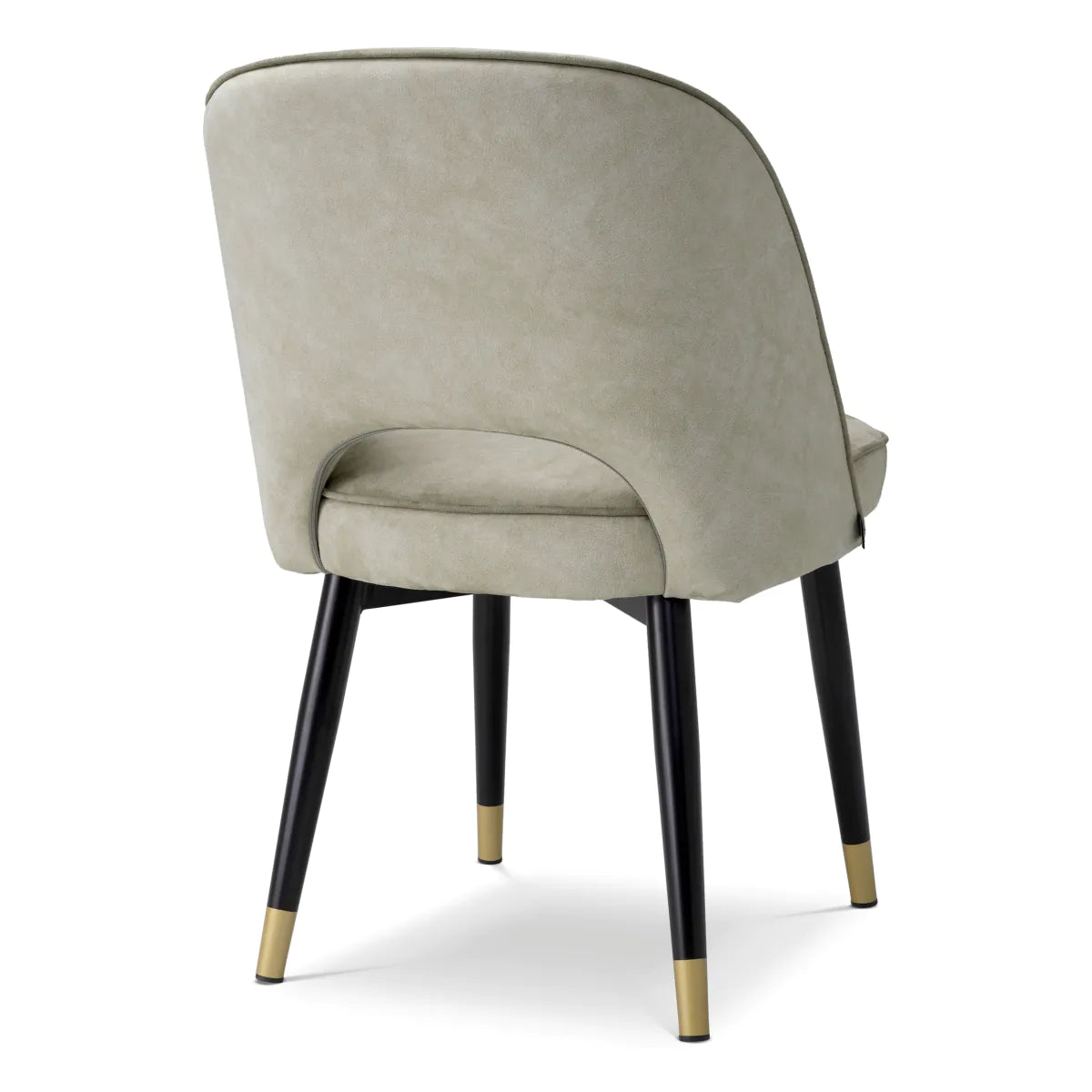 Set of velvet chairs Cliff light gray