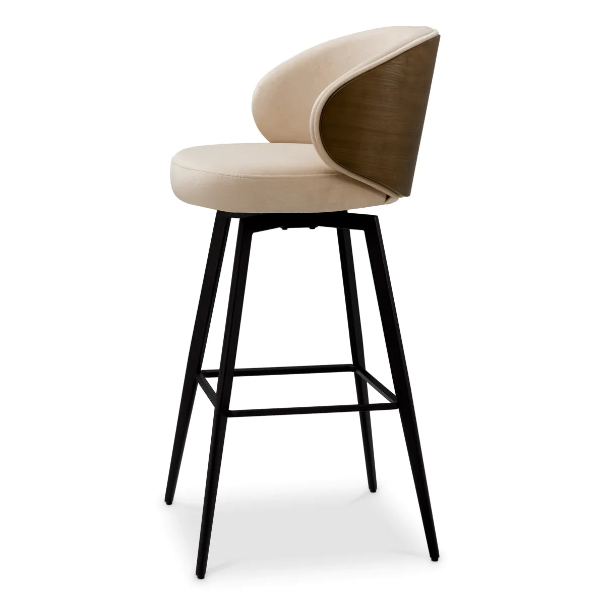 Beige Camerota Hoker mit einer schwarzen Basis