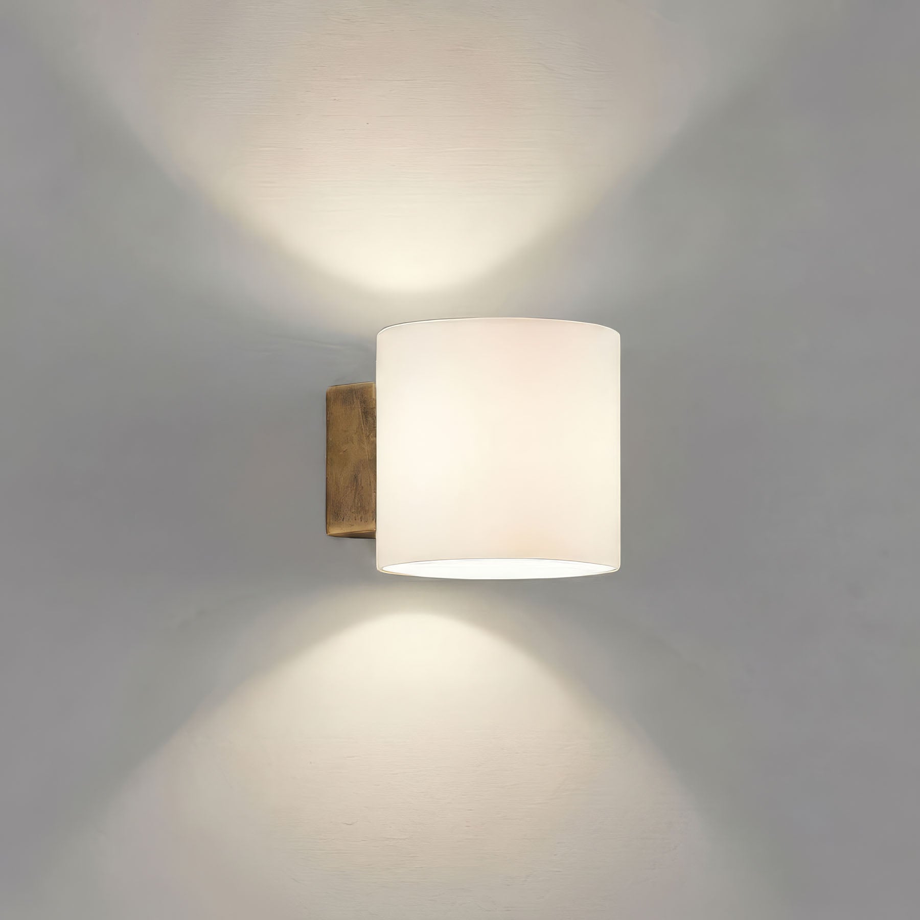 TUBE Wall Lamp in Antique Brass