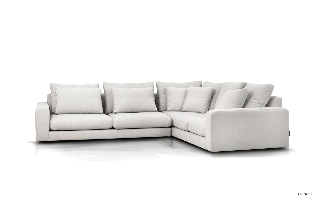 Right-facing modular corner sofa NOOR customizable