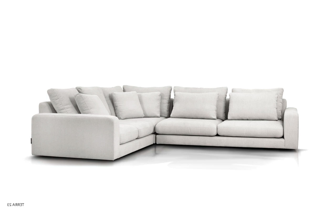 Left-sided modular corner sofa NOOR customizable