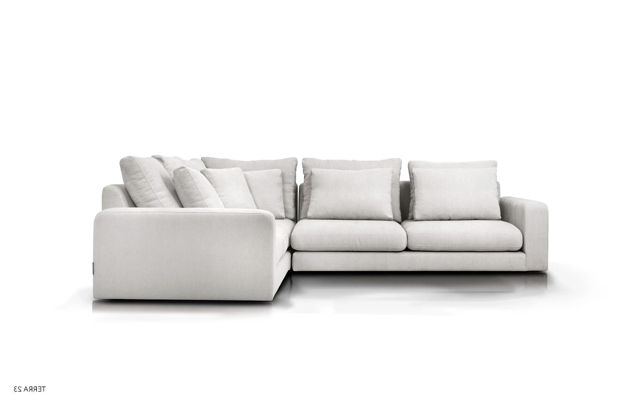 Left-sided modular corner sofa NOOR customizable