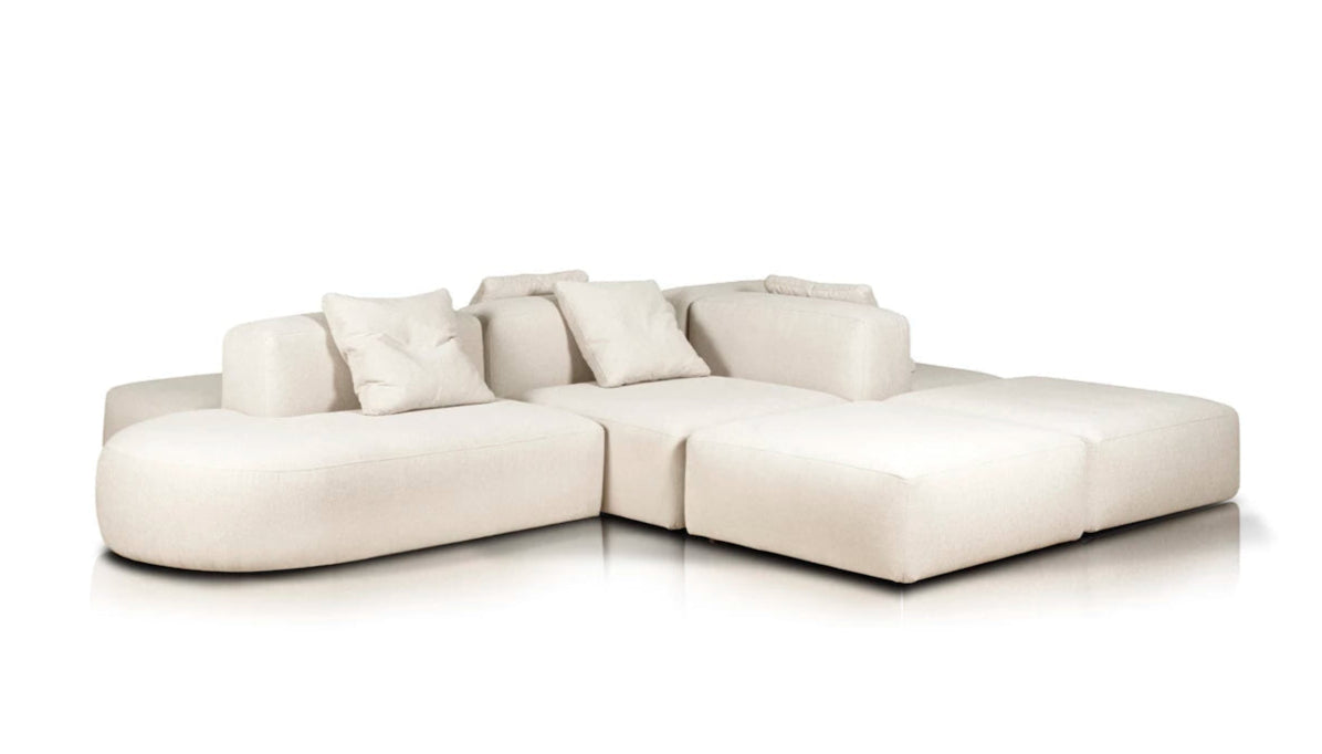 Left-sided corner sofa BABBLE customizable