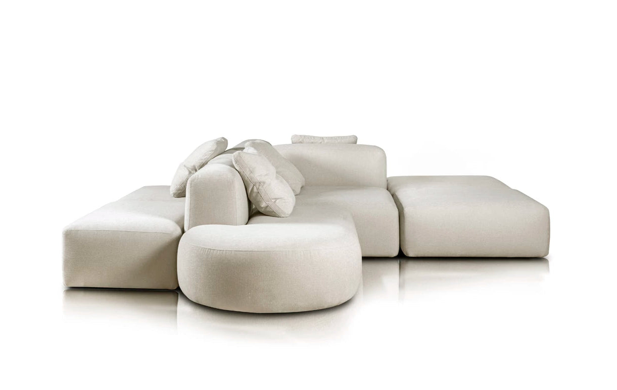 Left-sided corner sofa BABBLE customizable