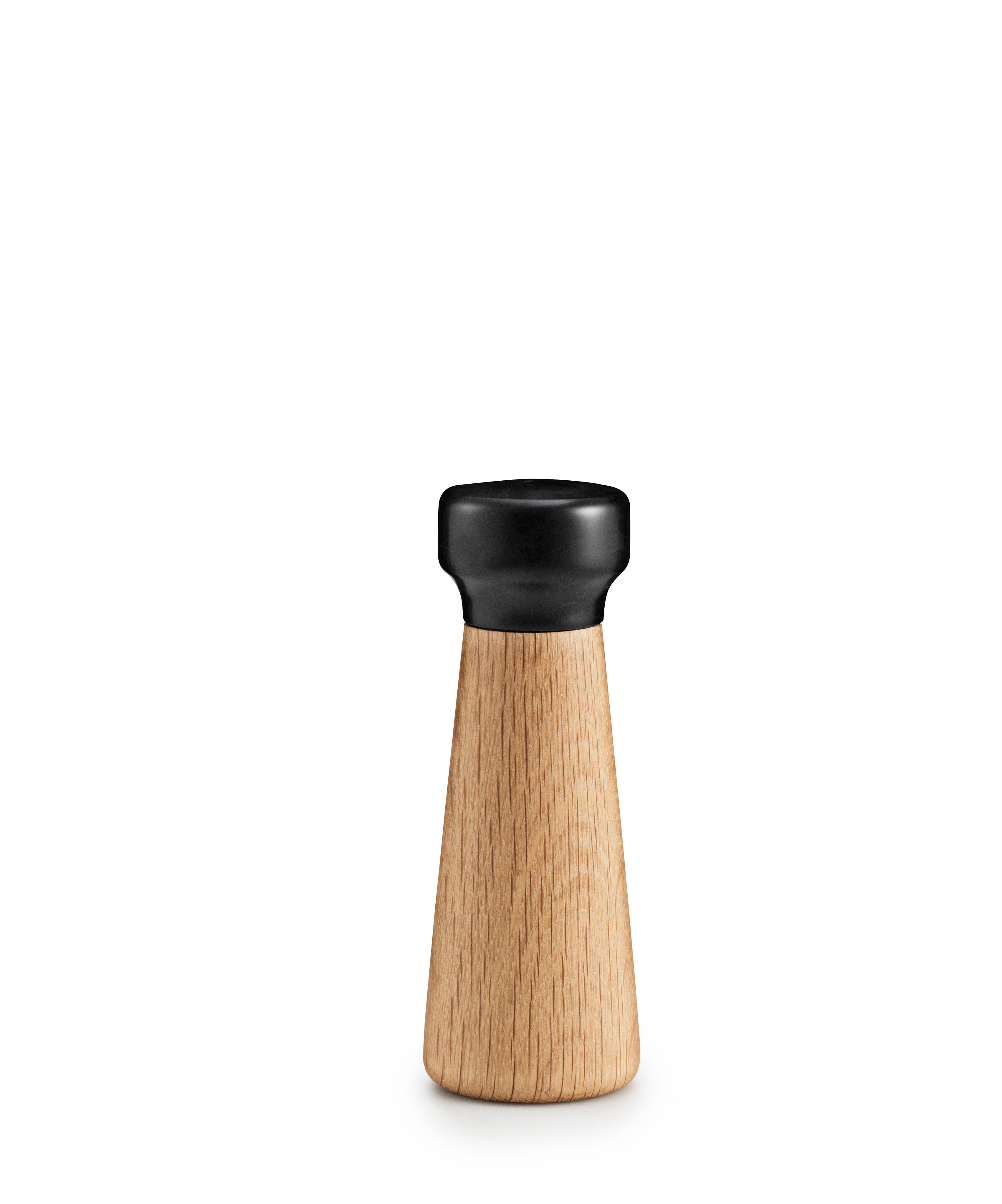 Pfeffermühle CRAFT aus Eichenholz mit schwarzem Marmor