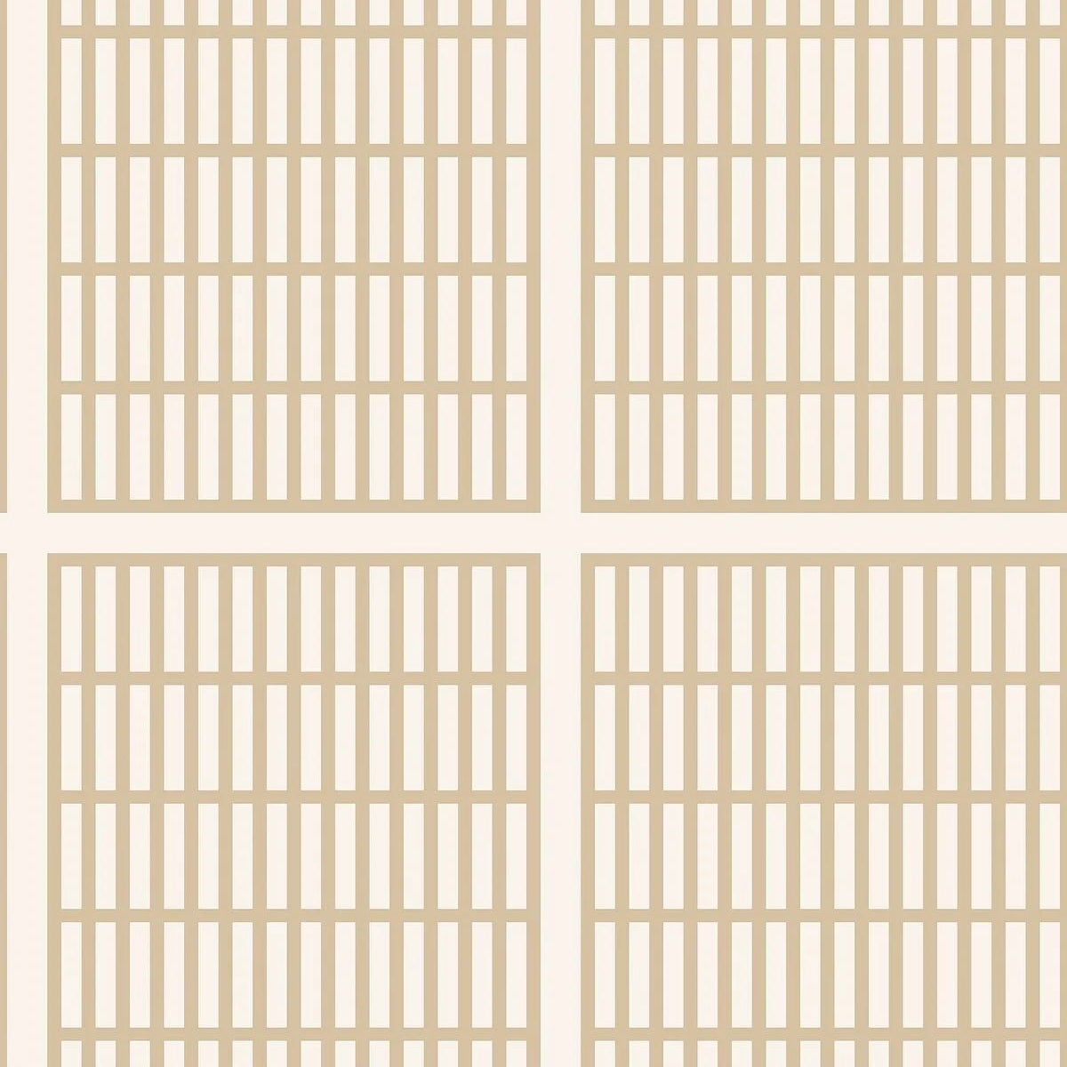 ALVAR AALTO 14/6 Beige Wallpaper with Geometric Pattern