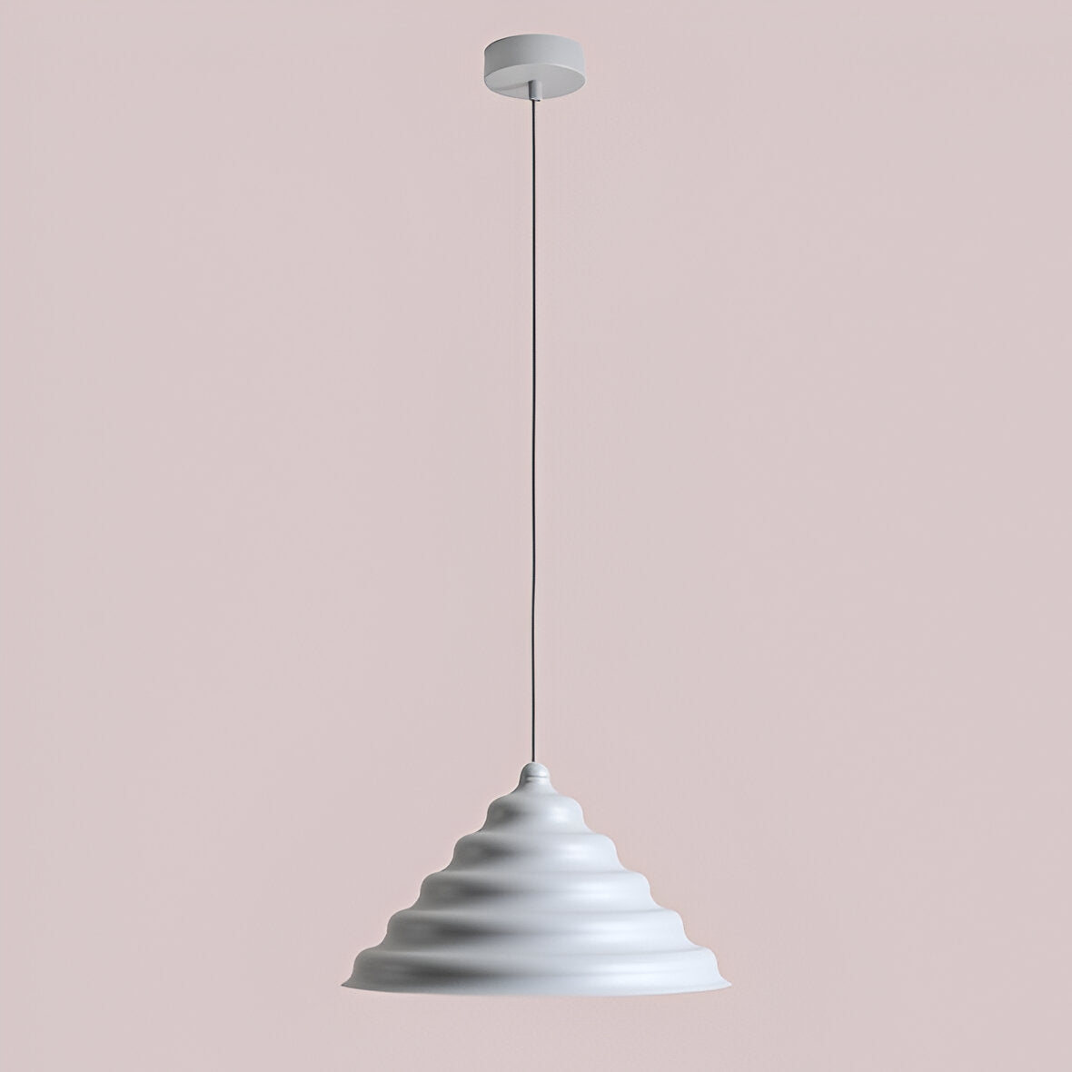 Hanging lamp gray wave