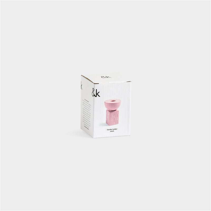 STACK Candle Holder Pink