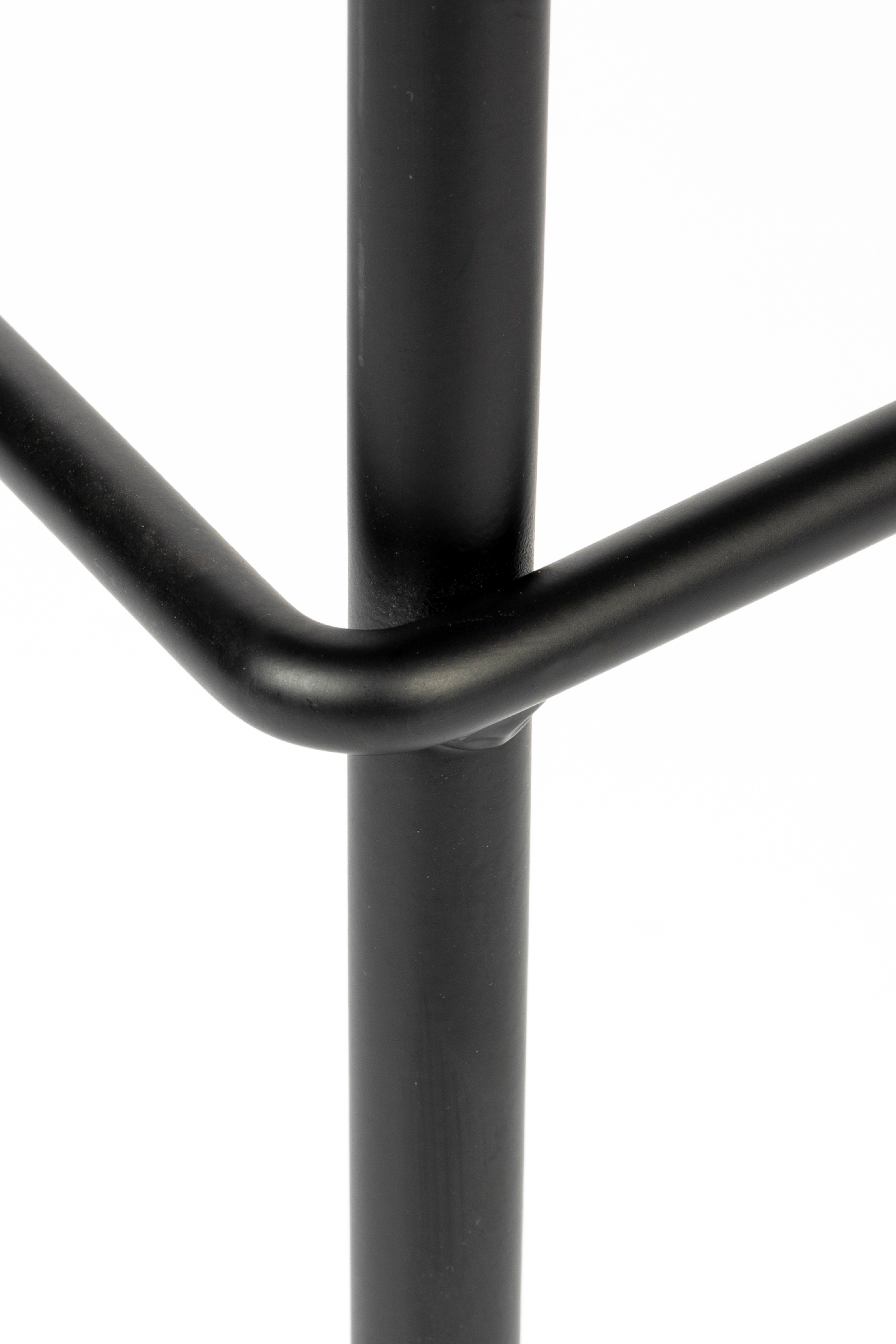 Jolien Boucle Bar Bar Stuhl mit einer schwarzen Basis
