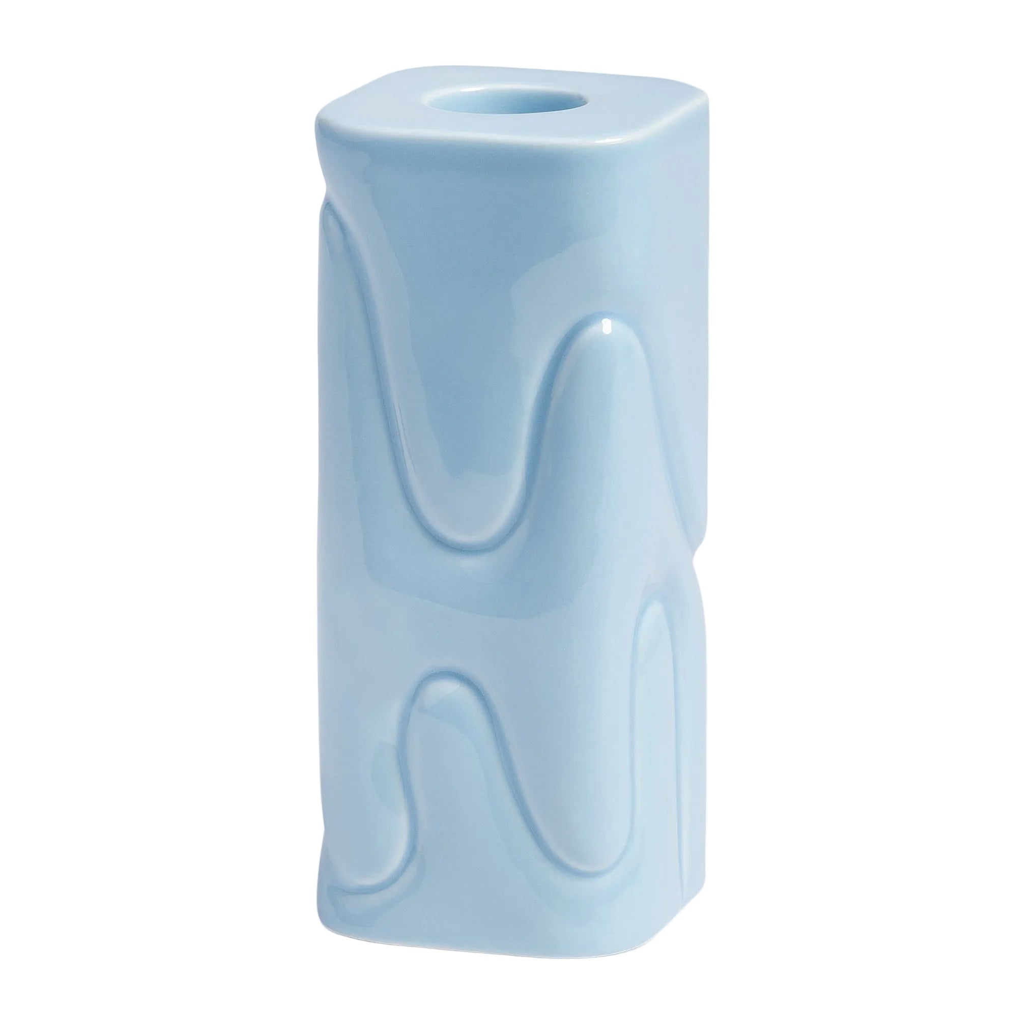 PUFFY Light Blue Candle Holder