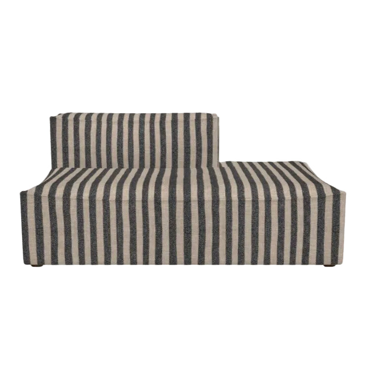 CATENA Louisiana Modular Sofa - Right-Open End Element in Black with Sand