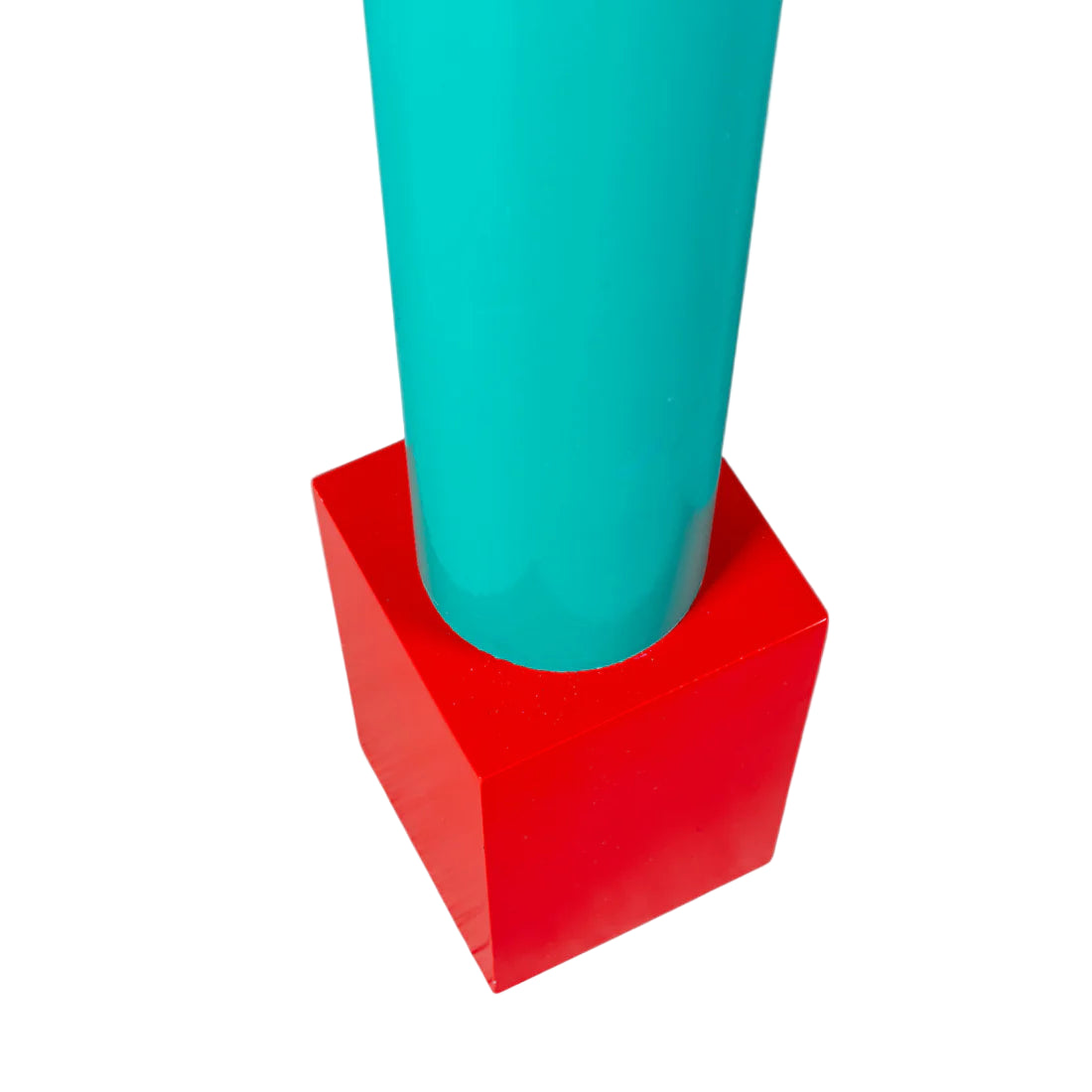 SUPERTABLE TERRAZZO pink with turquoise