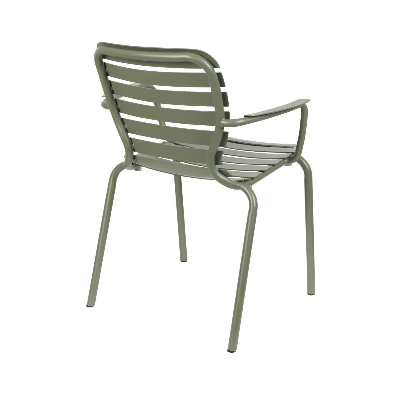 VONDEL green garden chair with armrests