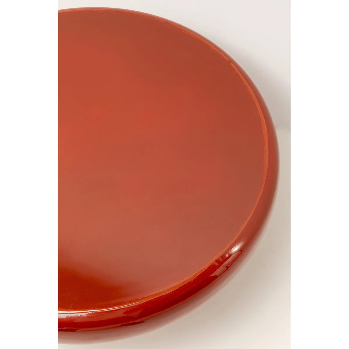 RICI red coffee table with orange