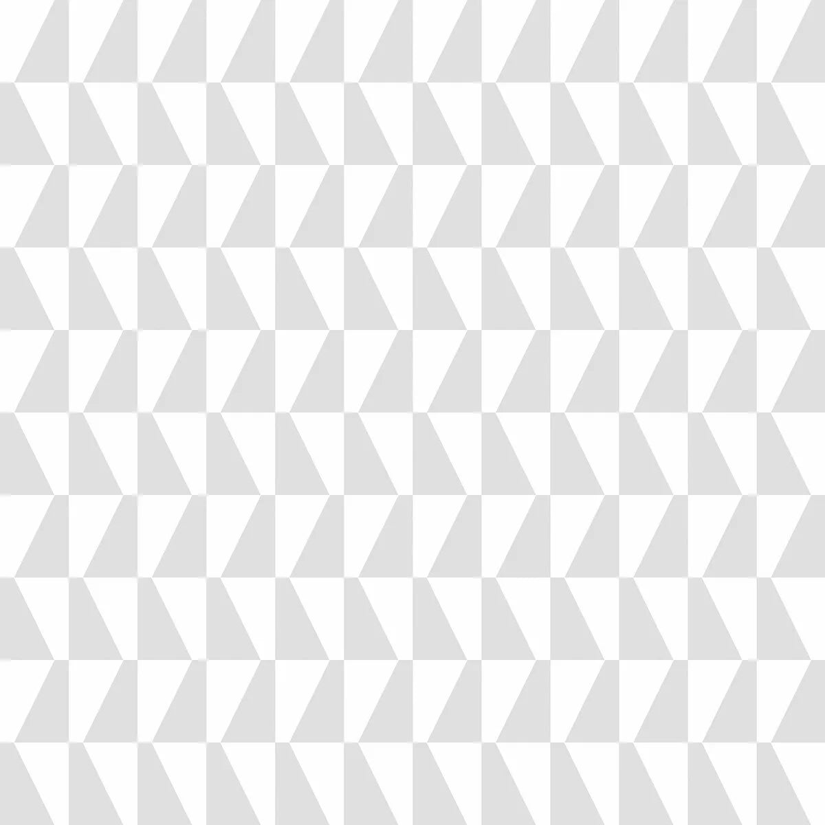 Non-woven paper wallpaper with geometric TRAPEZ pattern in gray and white