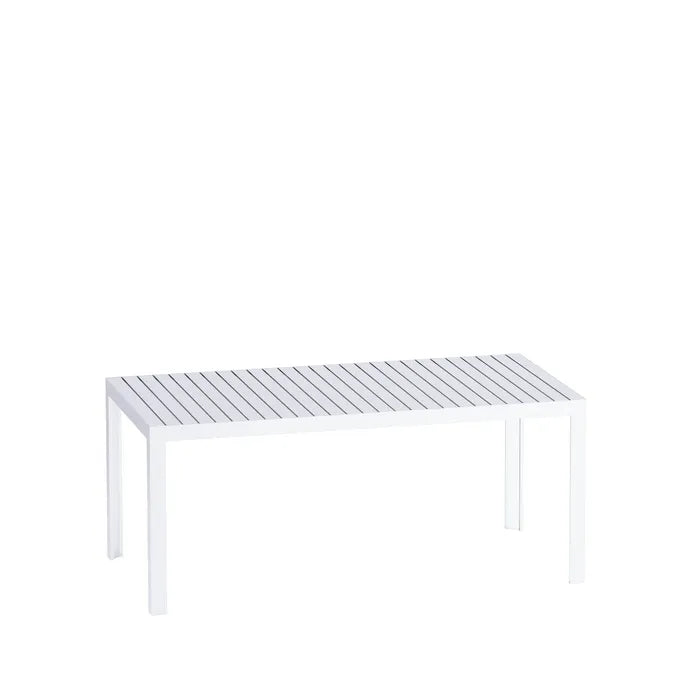 Kalimba weißer Gartentisch