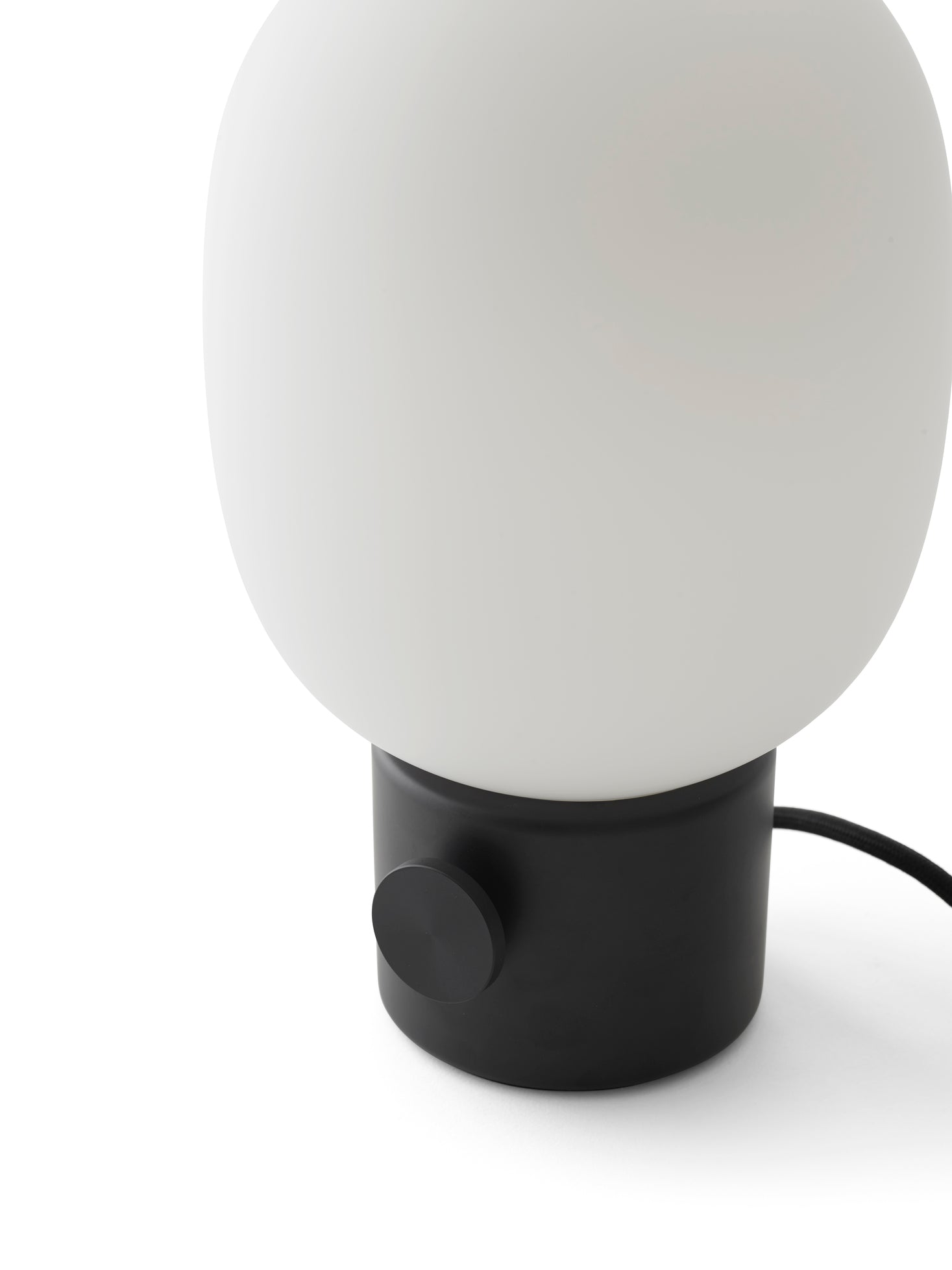 JWDA Table Lamp Blown Glass with Black Base