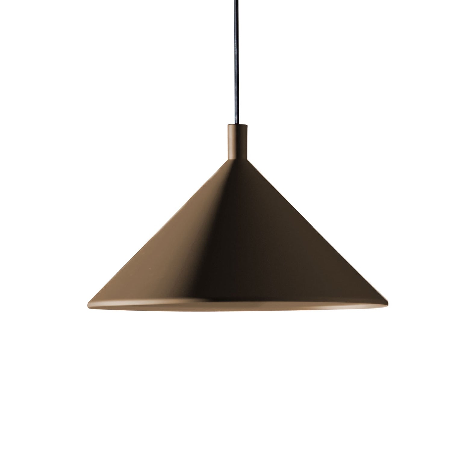 CONO pendant lamp in matte brown