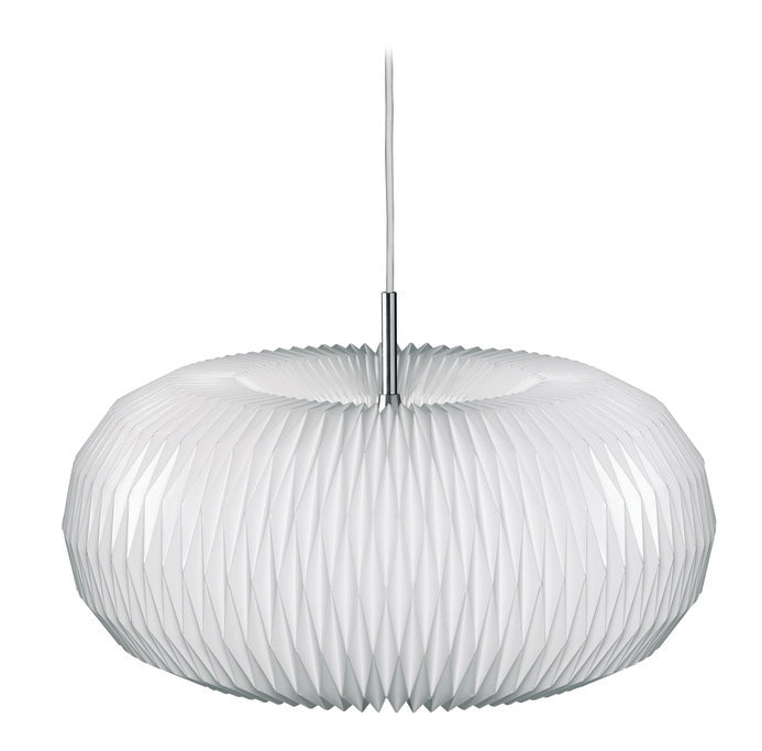 Hanging Lamp MODEL 195 DONUT white with silver