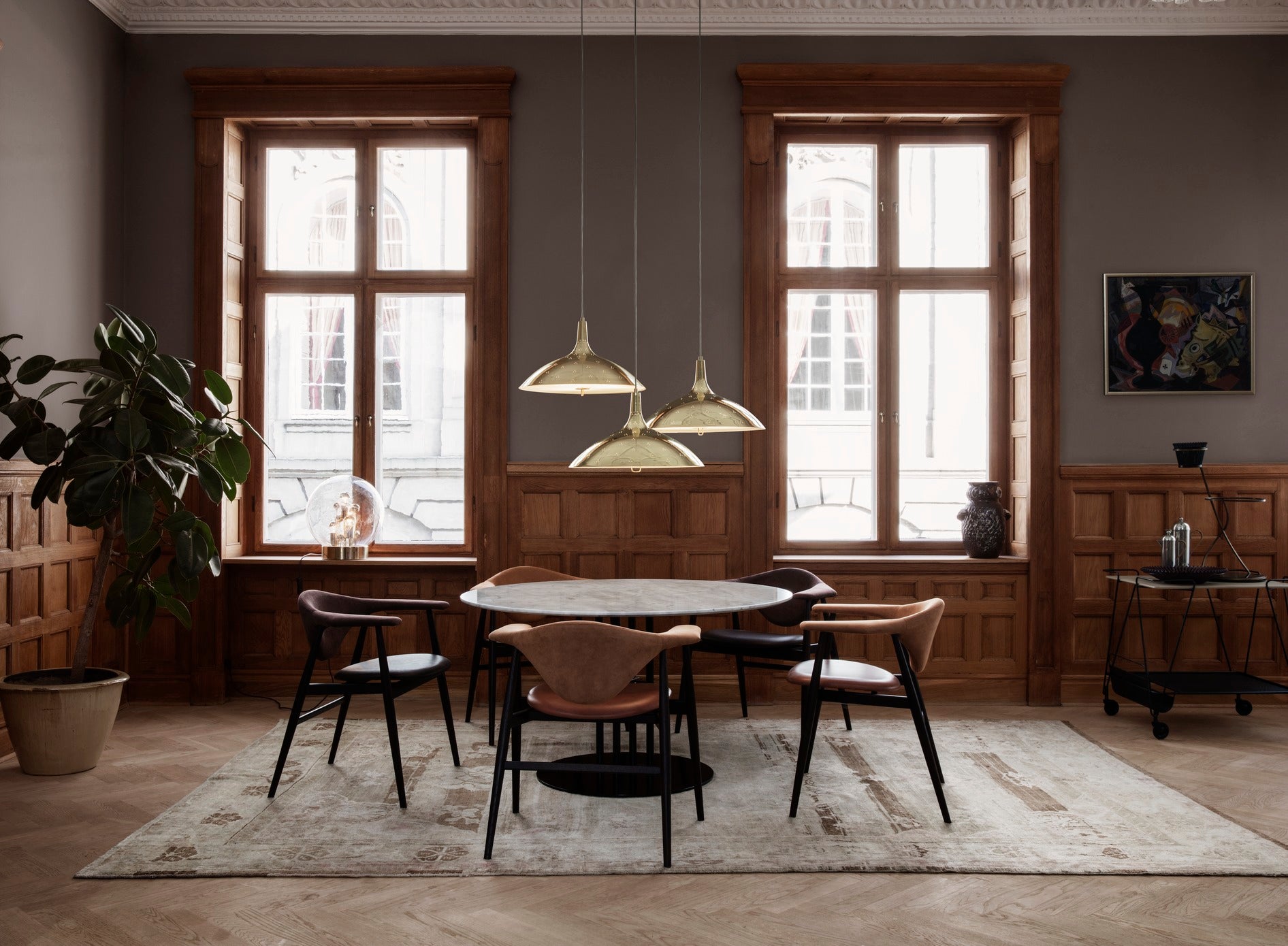 Pendant lamp 1965 gold