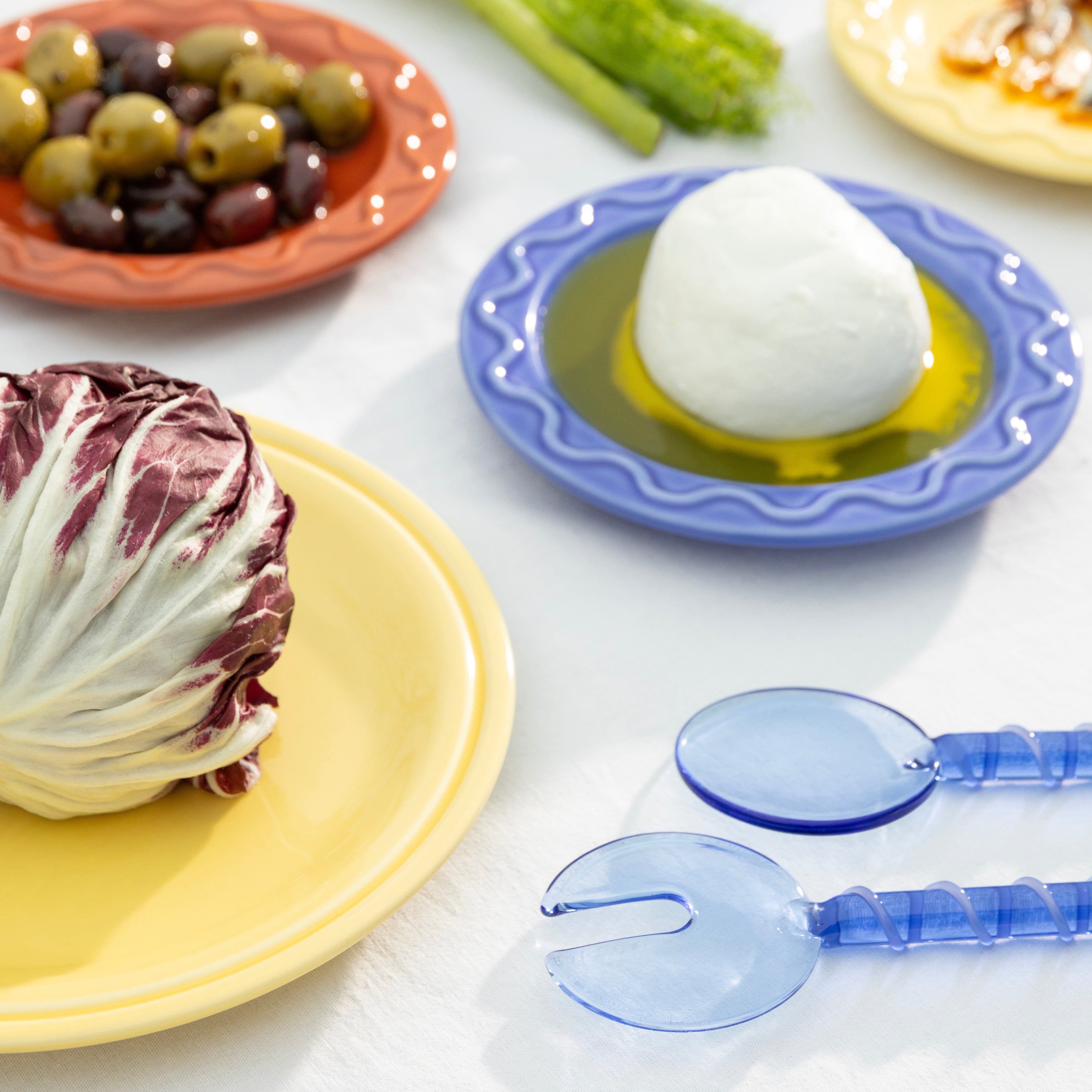 SLING Blue Salad Cutlery