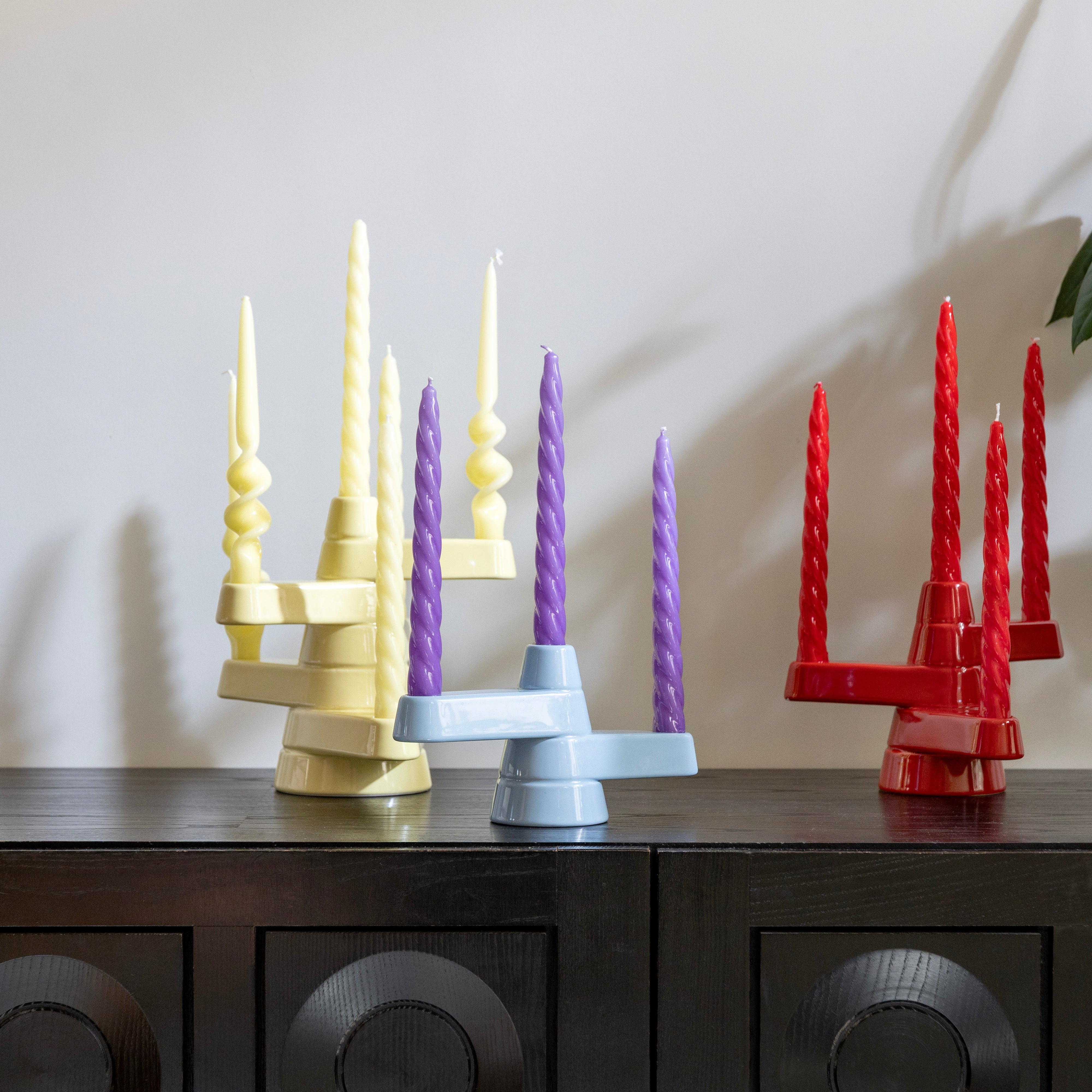 Zweiarmsch candlestick BRUTE blau