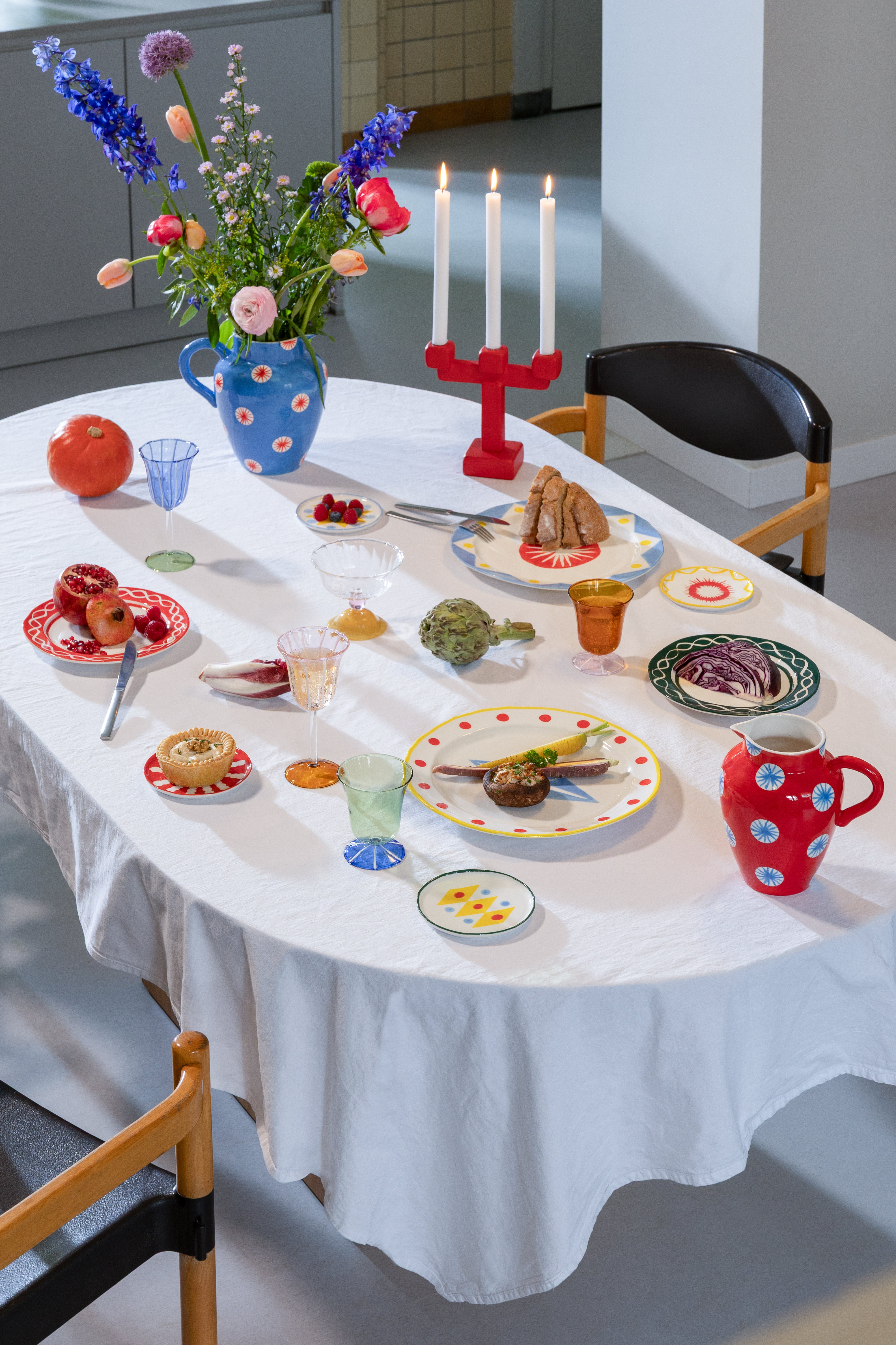 Essplatte FESTIVO RHOMBIC aus Porzellan