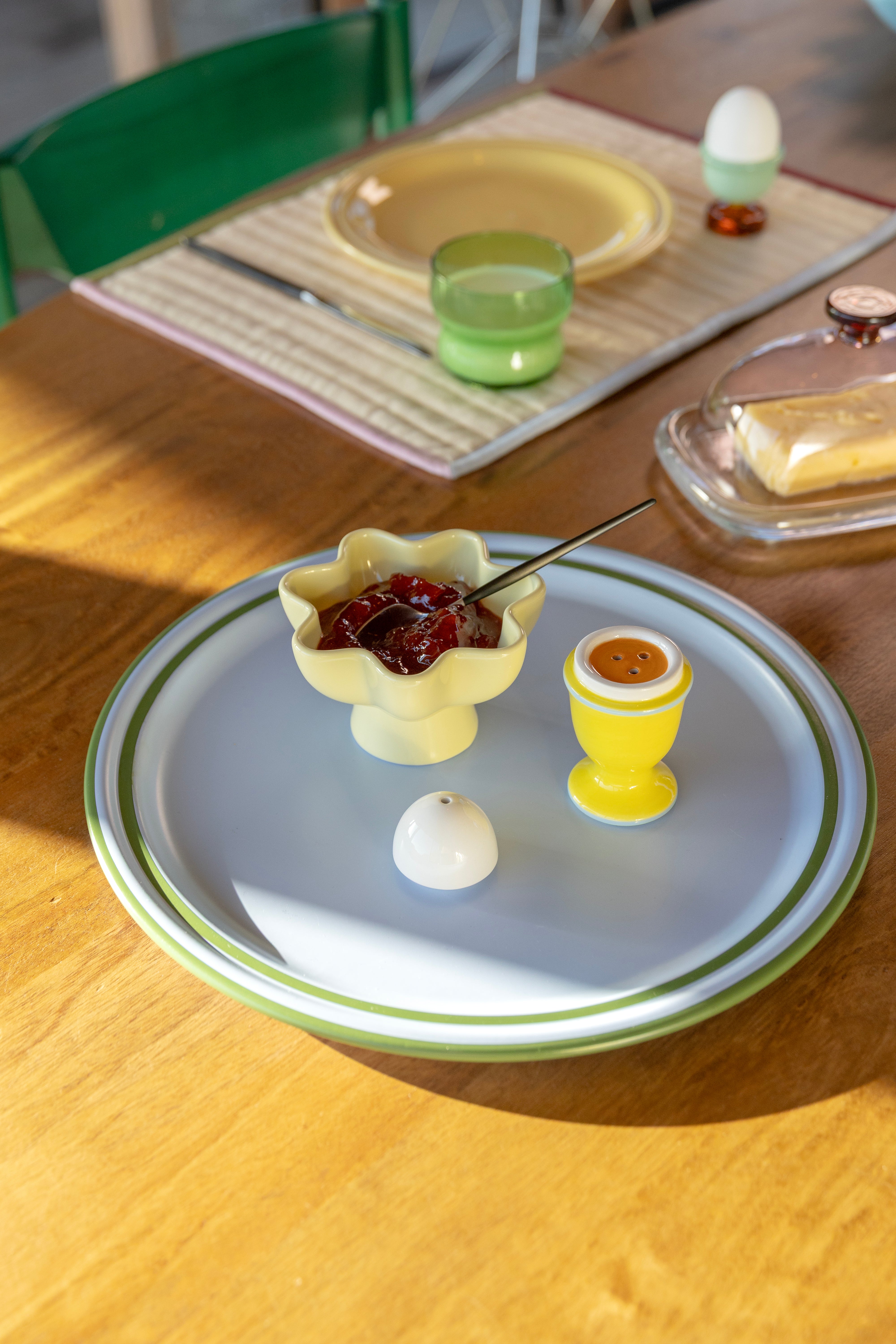 VANO tray blue with green