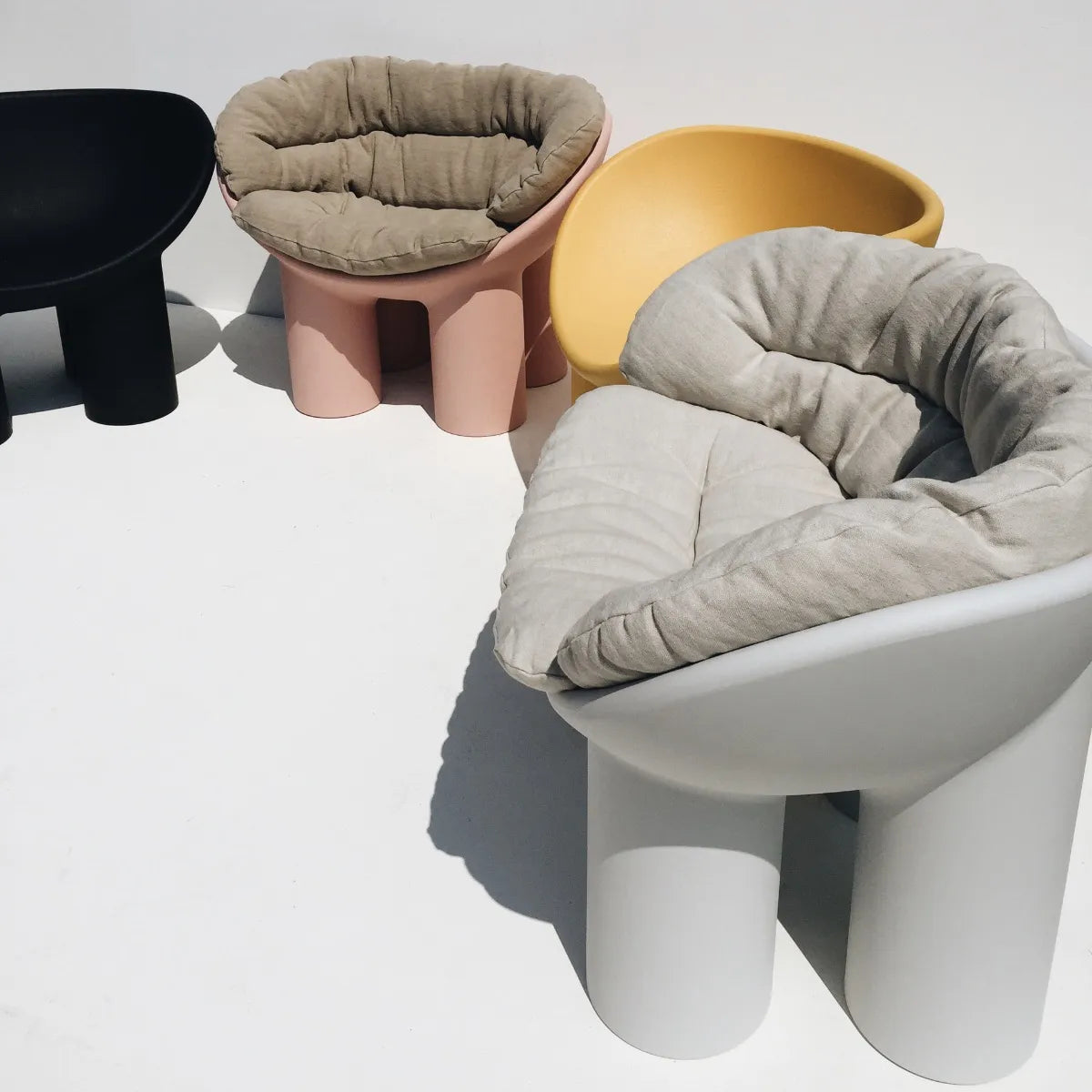 Stuhlrollen polyty gelb