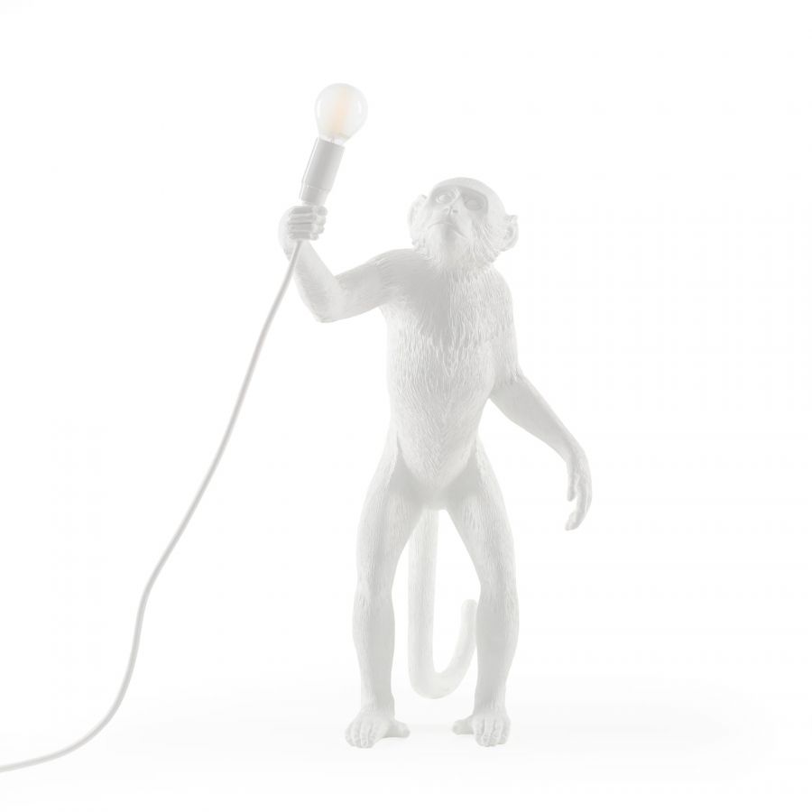 MONKEY STANDING Tischleuchte weiß
