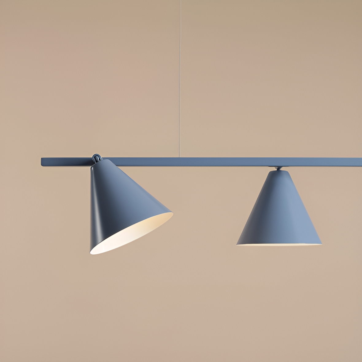 Hanging lamp Quatro blue