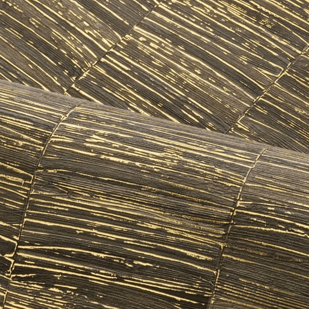 Metallic Structural Vinyl Wallpaper LIRIO - ANTHRACITE/DORÉ anthracite with gold
