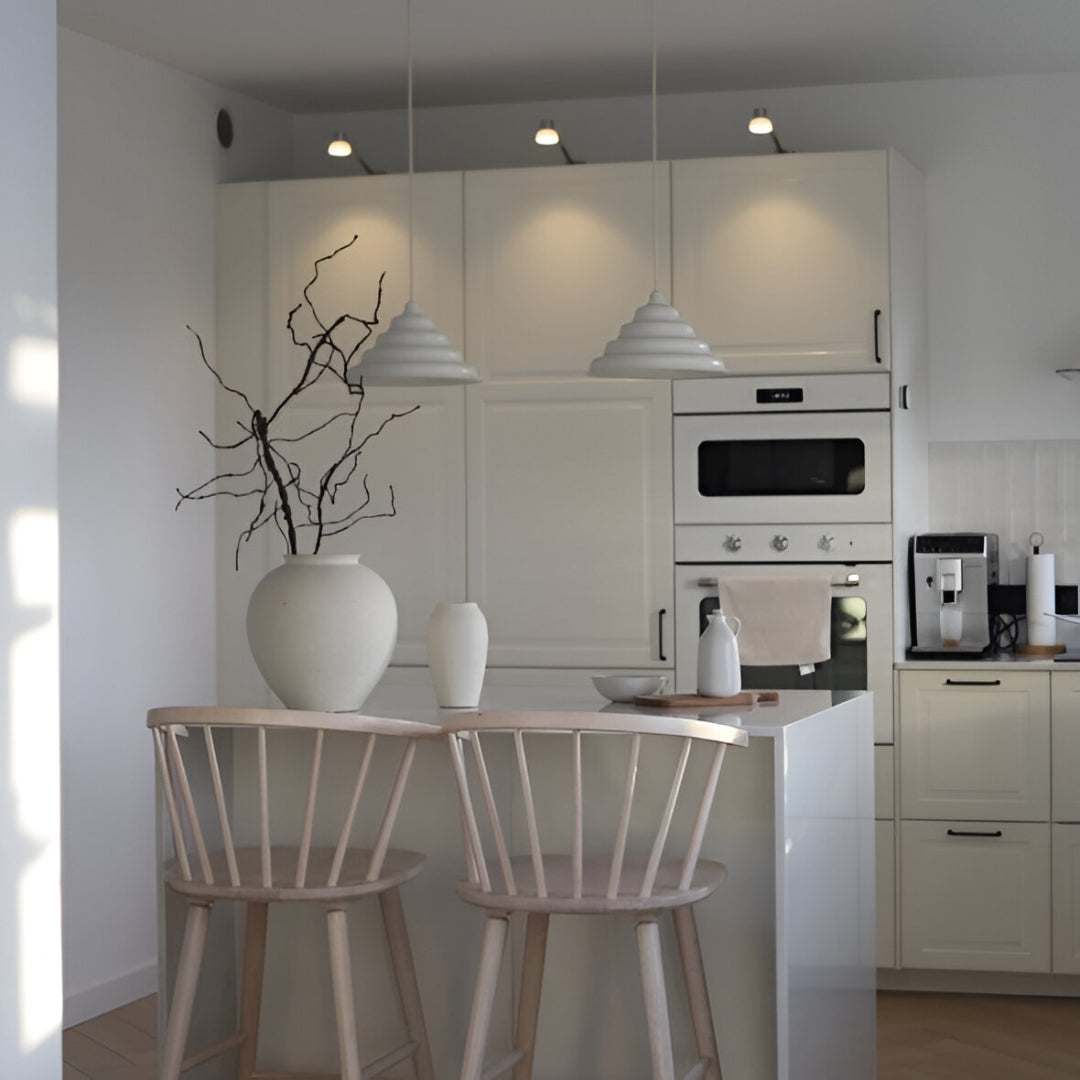 Hanging lamp cream wave