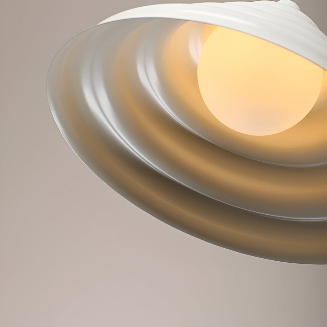 Hanging lamp cream wave