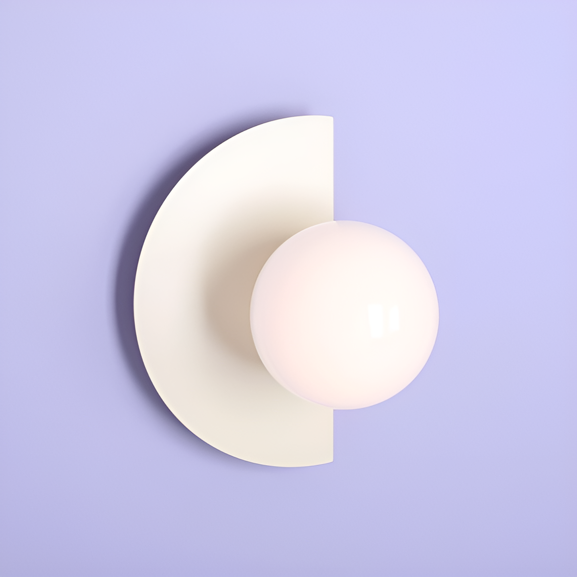 Cream Loop wall lamp
