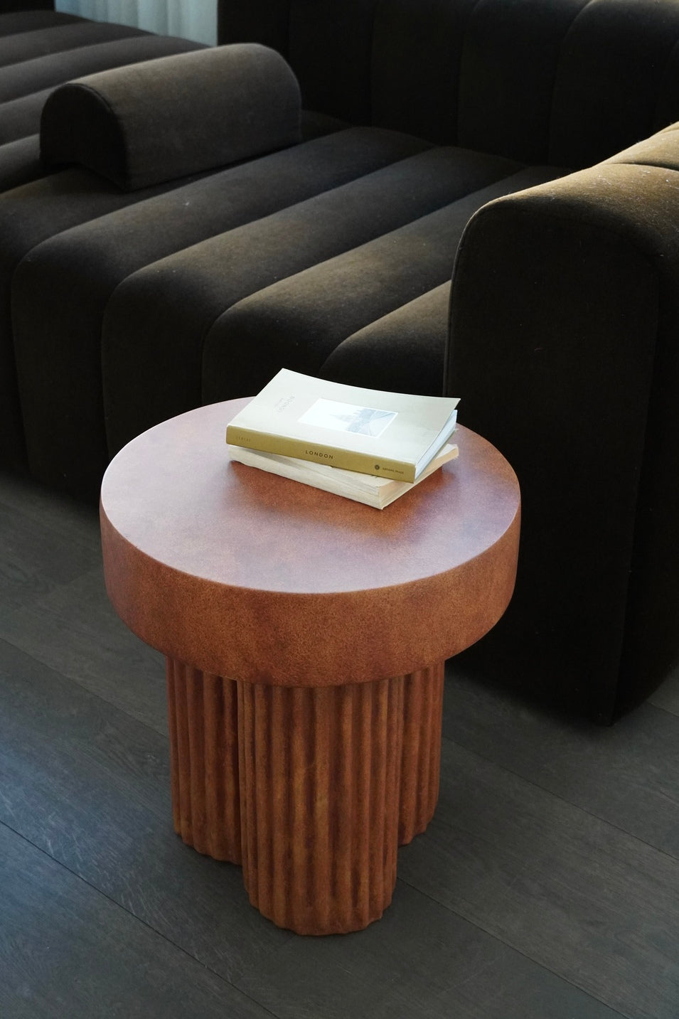 GEAR Beige Concrete Side Table