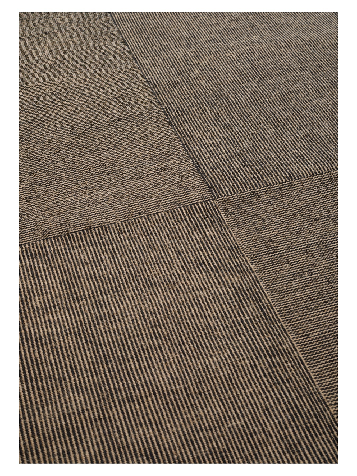 Teppich KENT schwarz mit beige