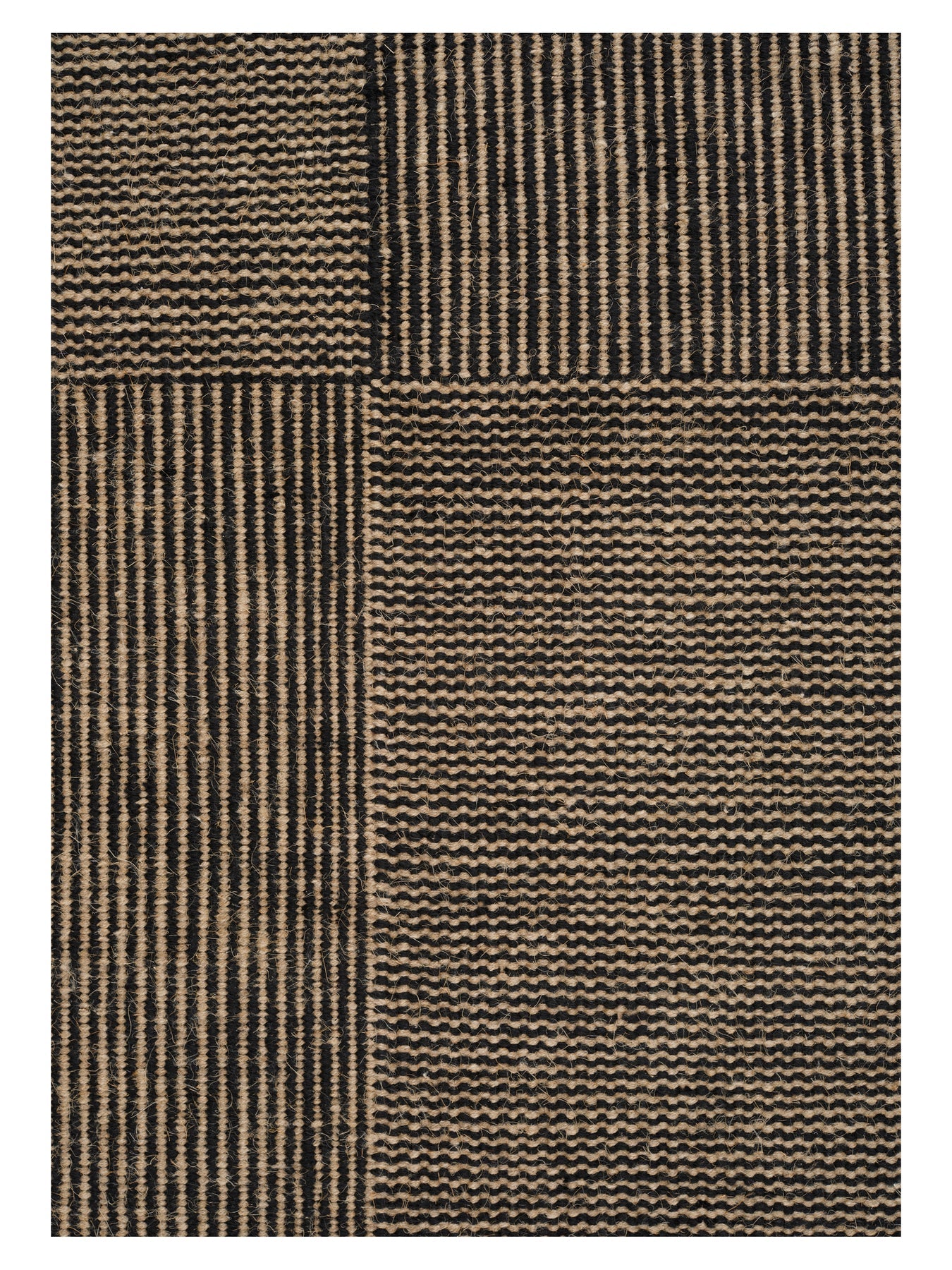 Teppich KENT schwarz mit beige