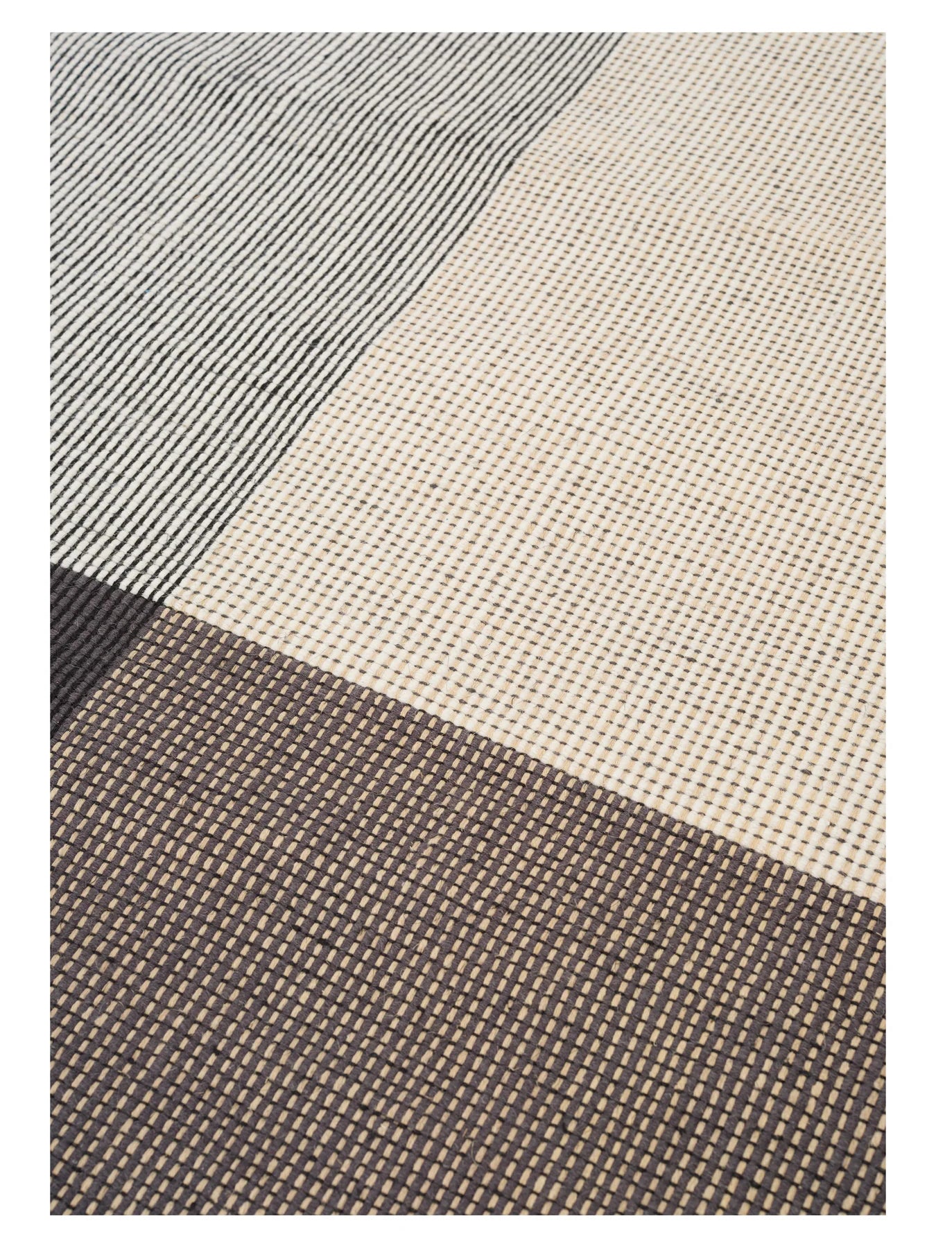 Teppich BOLOGNA - GRAU schwarz mit beige