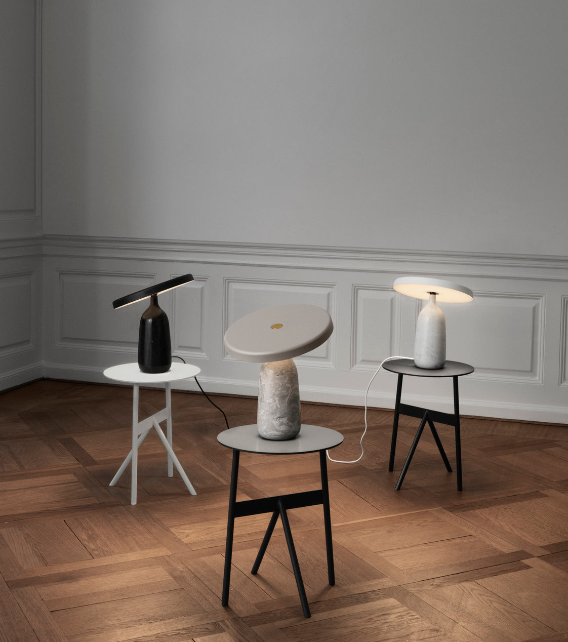 Eddy white table lamp