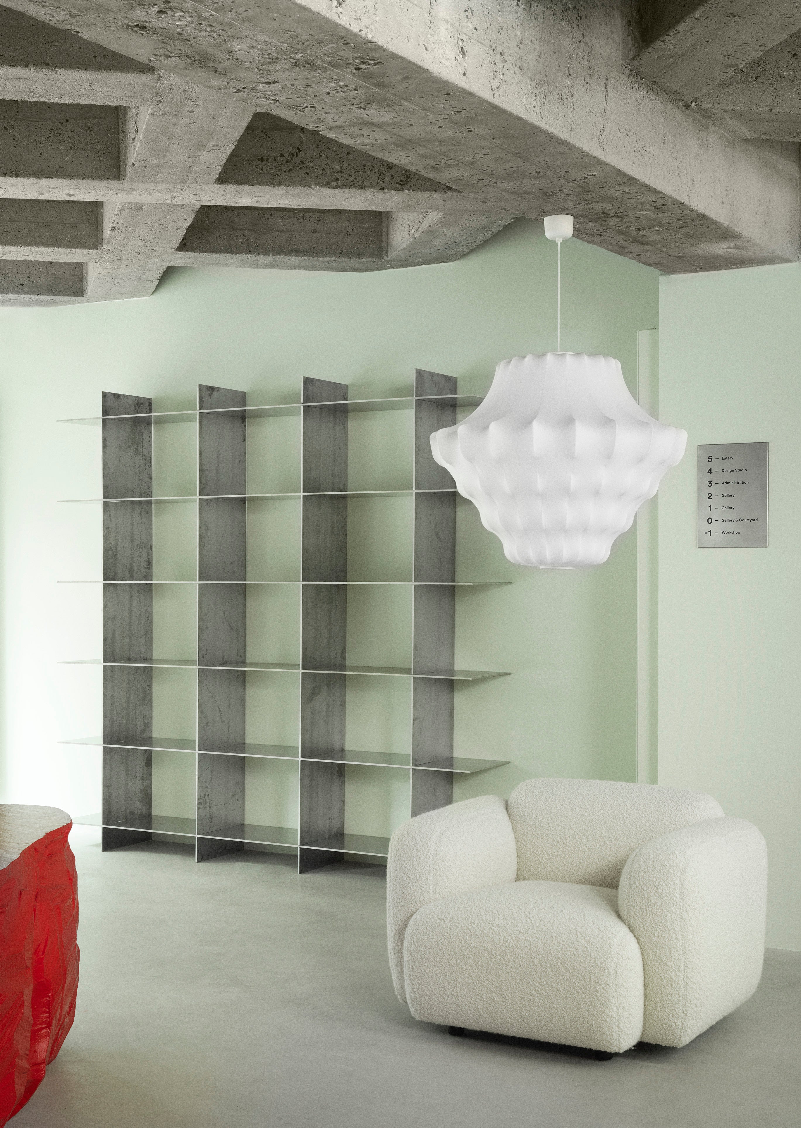 PHANTOM LARGE white pendant lamp