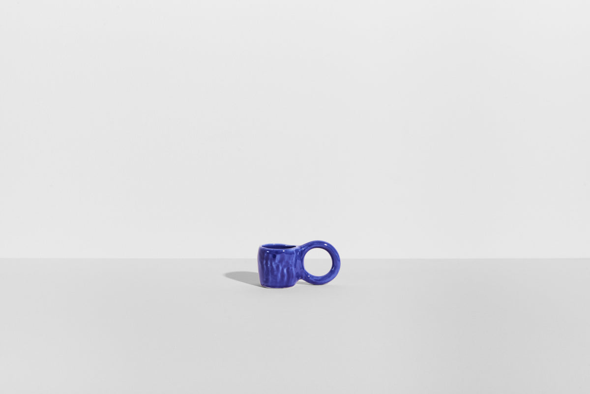 Blue DONUT Espresso Cup Set