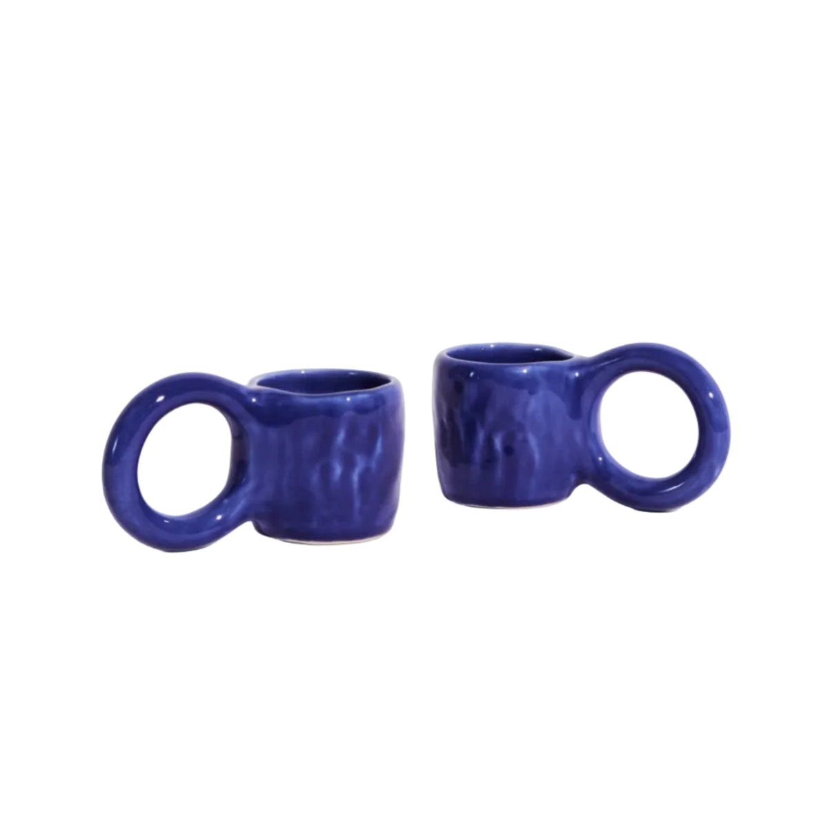 Blue DONUT Espresso Cup Set